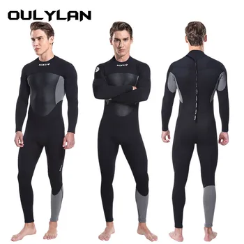 1,5 мм гидрокостюмы, полный гидрокостюм, мужской Неопреновый костюм для серфинга, цельный водолазный костюм с длинными рукавами, подводное плавание, Зимний Весенний купальник