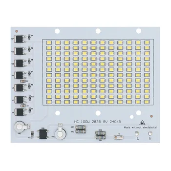 1шт Мощный светодиодный импортный светильник бусины чип led 100 Вт светодиодная матрица 220 В Нет необходимости драйвер Прожектор светодиодные Диоды Прожектор 6300-6500 К
