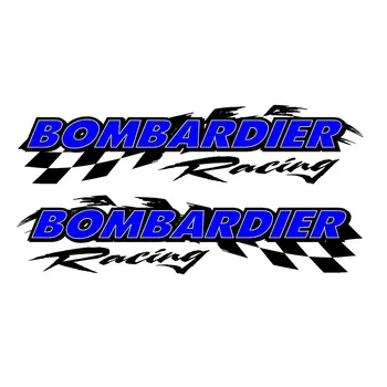 2шт для Bombardier Racing checker набор наклеек на снегоход 5 