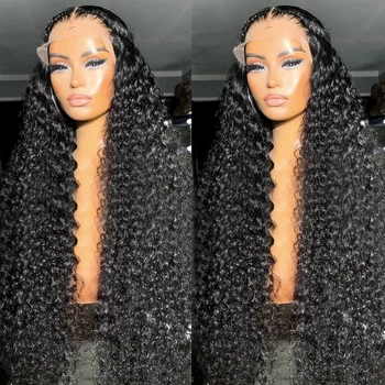 30 40-дюймовые Бразильские парики из человеческих волос на кружеве 13x6, свободная глубокая волна, 250% парики из человеческих волос на кружеве 360 HD, вьющиеся парики из человеческих волос на кружеве для женщин