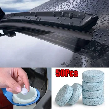 50 Шипучих таблеток для пластика лобового стекла и окрашенных поверхностей 50шт Wiper Fine Для чистки автомобилей высокого качества