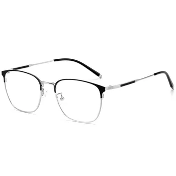 54 мм 2023, Новая мужская квадратная оправа из титанового сплава, очки по рецепту, Оптические очки 9976