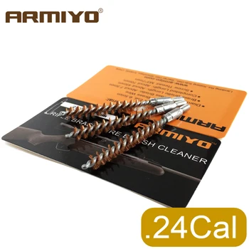 Armiyo.243Cal 6 мм Для чистки канала ствола винтовки Щетка для ствола пистолета Тактический очиститель для охоты и стрельбы Размер резьбы винта 8-32