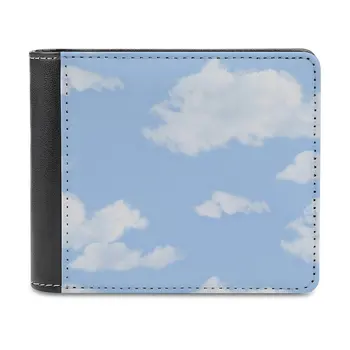 Blue Skies Ii Мужской кошелек, кожаный бумажник, роскошный кошелек, кошелек для карт, мужской женский кошелек Clouds Cloud Небесно-голубой белый Fly Air Tumblr Happy