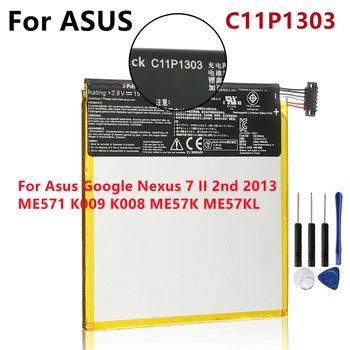 C11P1303 4270 мАч Оригинальная Батарея Высокой Емкости Для ASUS Google Nexus 7 II 2nd 2013 ME571 K009 K008 ME57K ME57KL Батареи