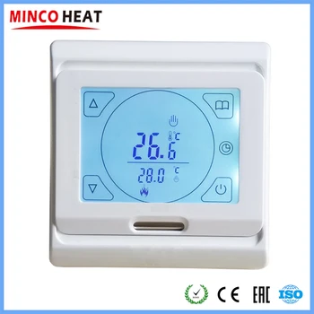 MINCO HEAT LCD Программируемый Цифровой Комнатный термостат для подогрева пола С сенсорным экраном Регулятор температуры теплого пола