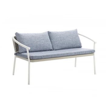 Nordic outdoor creative soft decoration дизайнерский диван из ротанга, журнальный столик, открытый балкон, простая модель домашней мебели из ротанга