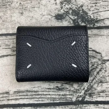 Paris 마르지 엘라 Кошелек премиум-класса минималистичный для мужчин и женщин, роскошный бренд, многослойная сумка из воловьей кожи с отделением для нескольких карт, высококачественная деловая сумка