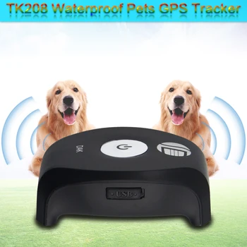 TK208 Mini Lovely GPS Dog Tracker для Домашних Животных С Бесплатным ПРИЛОЖЕНИЕМ / Платформой, Устройством Отслеживания в Реальном Времени, Сигнализацией SOS и Локатором Геозоны