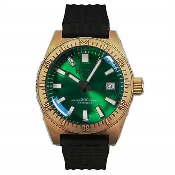 Автоматические часы PROXIMA для мужчин, бронзовые мужские часы для дайвинга 200 м водонепроницаемые наручные часы для дайвинга, Швейцария, светящиеся часы, сапфир