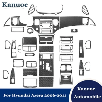Автомобильные наклейки Аксессуары для украшения интерьера из углеродного волокна Автомобильные полоски для Hyundai Azera 2006 2007 2008 2009 2010 2011
