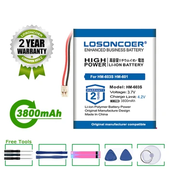 Аккумулятор LOSONCOER HM-603S 3800 мАч Для HIFIMAN HM-603S HM-601 SLIM HM-602 HM-601 755560