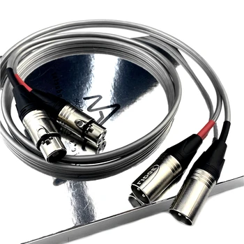 Аудио Примечание AN-Vx XLR Сбалансированный кабель 99,99% Серебристый с Твердым сердечником от 2 штекеров до 2 штекеров XLR HiFi Аудио Сбалансированный кабель