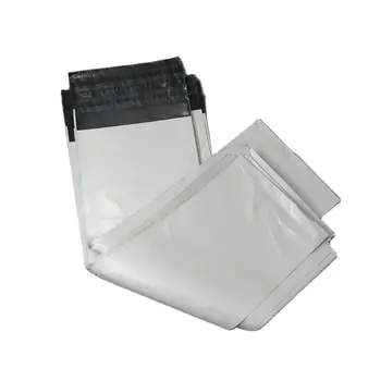 белые почтовые пакеты шириной 20 см, 100 шт. пластиковый пакет для доставки