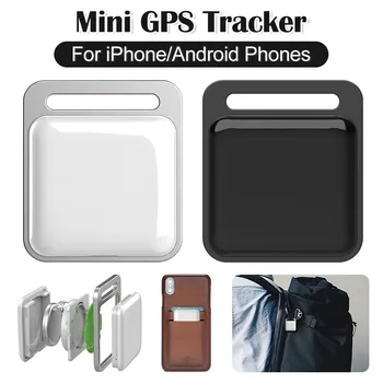 Беспроводной мини-GPS-трекер, защита от потери ключа сигнализации, детская сумка, приложение для поиска кошелька, смарт-бирка с записью GPS для телефонов iPhone / Android