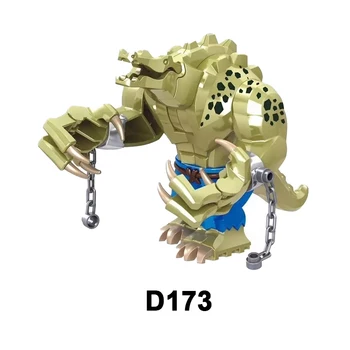 Большая модель D173 Крокодил, известные киногерои, строительные блоки, кирпичи, фигурки из АБС-пластика, развивающие игрушки для детей