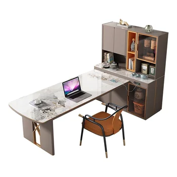 Большой длинный стол, чайный столик, интегрированное двойное назначение, большой верстак, офисный компьютерный стол из каменной плиты