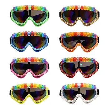 Велосипедные очки в стиле стимпанк, спортивные солнцезащитные очки Y2K, разноцветные очки