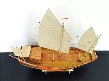 Вишневая версия Древнекитайские строительные наборы моделей торговых судов Масштаб 1/50 Комплекты моделей коммерческих судов Южной Династии Сун