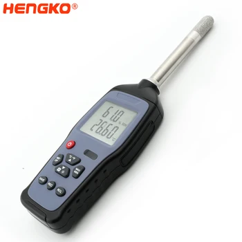 Всепогодный ручной измеритель температуры и влажности HENGKO с точкой росы и влажной лампой для инкубатора и теплицы