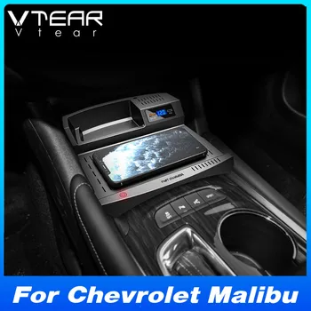 Держатель автомобильного телефона Qi Беспроводное зарядное устройство для Chevrolet Malibu 2022-2017 Аксессуары для интерьера Адаптер панели быстрой зарядки мощностью 15 Вт