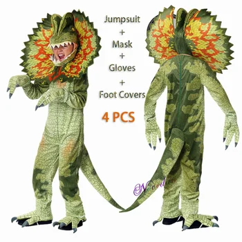 Детский костюм для косплея в стиле аниме для маленьких мальчиков и девочек, костюм динозавра Тираннозавра, детский комбинезон, костюм для карнавала на Хэллоуин, Пурим, детский карнавальный костюм для вечеринки