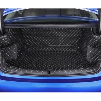 Для BMW 3 серии F30 F31 F34 G20 G21 Автомобильный Коврик Для Заднего Багажника Задняя Коробка Напольные Накладки Подушка Внутренняя Кожаная Защита Автомобиля-деталь для стайлинга