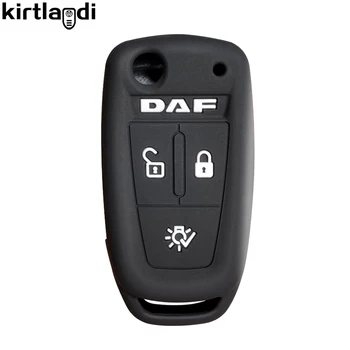Для DAF 106 3 Кнопки Силиконовый чехол для ключей Защитный держатель Аксессуары для брелка Корпус Брелок Чехол для ключей автомобиля