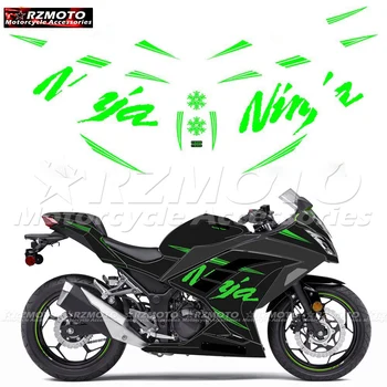 Для Kawasaki NINJA300 NINJA250 EX300 EX250 Ninja Запчасти Для Мотоциклов Наклейка На Обтекатель Полный Комплект Водонепроницаемых Светоотражающих Наклеек Для Автомобиля