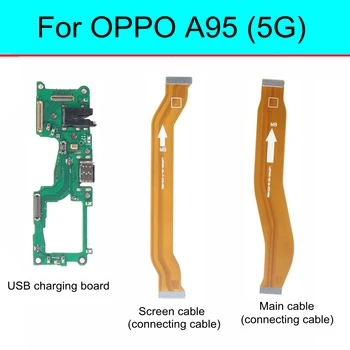 Для OPPO A95 5g PELM00 USB Док-станция Для Зарядки Разъем Порта основная плата Микрофона Материнская плата гибкий кабель