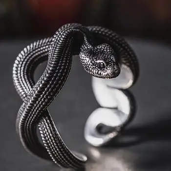 Европейская и американская мода Змеиные кольца Панк-индивидуальность Змеиные кольца с крестом Ювелирные изделия Оптом