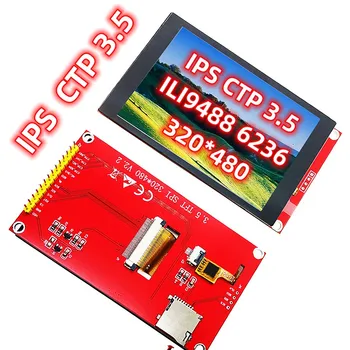Емкостная Сенсорная Панель ЖК-модуль DIY Потребительская Электроника IPS CTP 3,5 Дюйма ILI9488 6236 ESP32 STM32