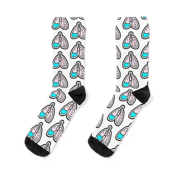 Забавные носки для респираторного терапевта, носки до щиколоток, противоскользящие носки, дизайнерские мужские носки, женские носки