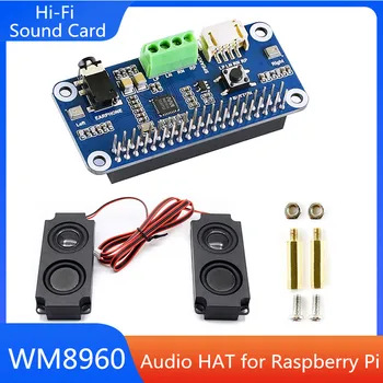Звуковая Карта Raspberry Pi Hi-Fi HAT WM8960 Audio Expansion Board Модуль Звуковой Карты для Воспроизведения/Записи СТЕРЕОКОДЕКА Raspberry Pi