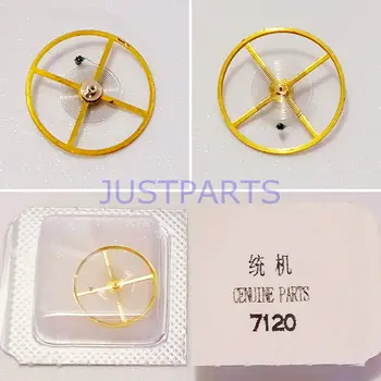 Изготовленное в Китае золотое балансирное колесо в сборе + пружина для механизма Shanghai 7120