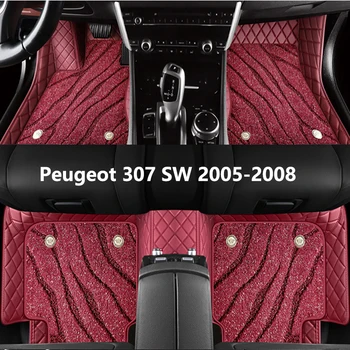 Изготовленные на Заказ Автомобильные Коврики Для Peugeot 307 SW 2005 2006 2007 2008 Высококачественные Автоаксессуары Протектор Интерьера Ковер Для Ног