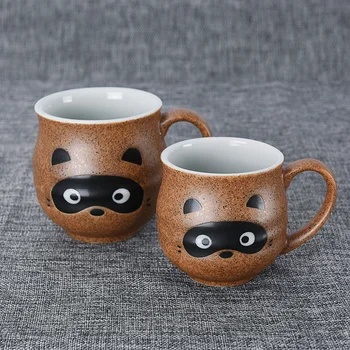 Керамика японского производства Meinongshao cute симпатичная циветта кошка животное с толстым круглым животом кофейная кружка чашка для воды чашка для чая