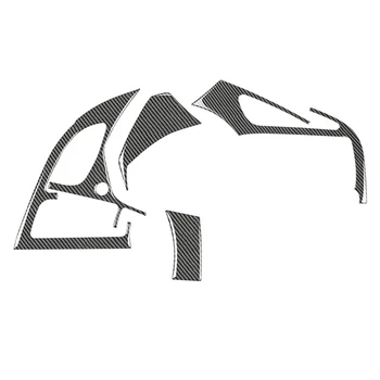 Комплект Наклеек для Отделки Вентиляционного Отверстия Автомобиля из Углеродного Волокна для Интерьера Chevrolet Corvette C7 2014-2019, Черный
