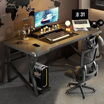 Легкие Роскошные Компьютерные столы, настольные игровые столы, Простой офисный стол и набор стульев, домашний Деревянный рабочий стол, стол для спальни, стол с