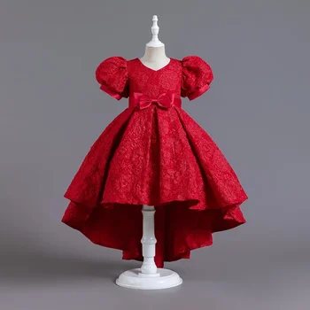 Летнее платье для маленьких девочек с цветочным кружевом, Vestidos, Свадебная вечеринка, Детские Платья для Девочек, Детские платья Принцессы из Тюля с жемчугом