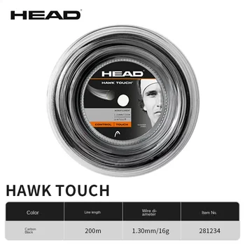 линия для теннисной ракетки Head LYNX Hawk Touch длиной 200 м, большая пластинчатая струна, высокоэластичная, устойчивая к 1 ракетке Зверева