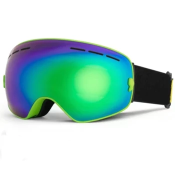 Лыжные очки, двухслойные, противотуманные, против снега, карта для защиты от слепоты, Очки для защиты от близорукости, Лыжные очки, мужские Женские универсальные лыжные очки