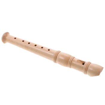 Магнитофон Игрушечный детский кларнет Износостойкий Удобная деревянная флейта Кларнет Сопрано с 6 отверстиями для домашней школы