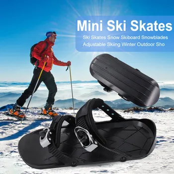 Мини-короткие Лыжные коньки, Ботинки для сноуборда, Скейтборды, сменный Короткий снежный скейтборд, портативный, помещается в ваш рюкзак