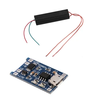 Модуль Платы Зарядного Устройства для Литиевой Батареи 5PCS 1A 5V Micro-USB TP4056 и 1Pcs 1000Kv Повышающий Высоковольтный Импульсный Инвертор