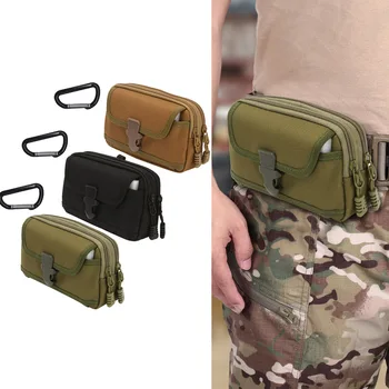 Мужская многофункциональная поясная сумка, повседневный кошелек для мобильного телефона, карман для занятий спортом на открытом воздухе, тактическая сумка, Поясная сумка, сумка для бега.
