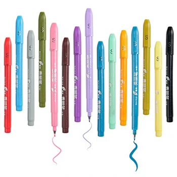 Набор ручек для ведения дневника на водной основе из 15 штук разных цветов.