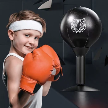 Настольная боксерская груша с присоской, настольный боксерский мяч для ударов, сверхмощный инструмент для снятия стресса, забавные игрушки для детей, коллег и друзей