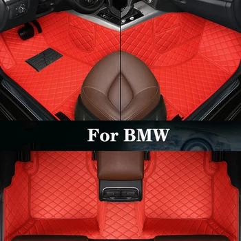 Новая боковая сумка для хранения с индивидуальным кожаным автомобильным ковриком для BMW 3 серии (GT / F30 / F31 / F34 /кабриолет) Автозапчасти