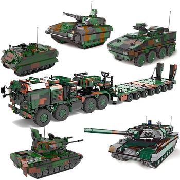 Новая серия военного оружия Xingbao, бронированная боевая машина, Танковоз, тягач, грузовик, Строительные блоки, кирпичи, Игрушки для Второй мировой войны